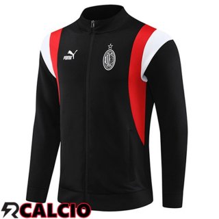 Giacca Calcio AC Milan Nero 2023/2024  Giacca Calcio AC Milan Nero 2023/2024