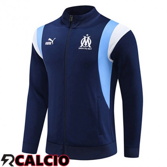 Giacca Calcio Marsiglia Blu Reale 2023/2024  Giacca Calcio Marsiglia Blu Reale 2023/2024