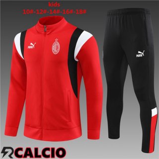 Insieme Tuta Calcio - Giacca AC Milan Bambino Rosso 2023/2024