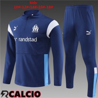 Insieme Tuta Calcio Marsiglia Bambino Blu Reale 2023/2024
