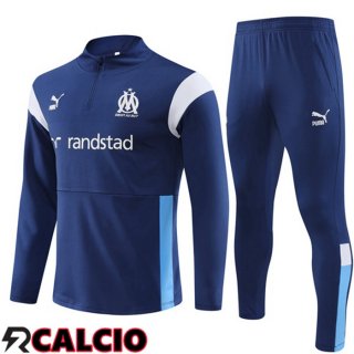 Insieme Tuta Calcio Marsiglia Blu Reale 2023/2024  Insieme Tuta Calcio Marsiglia Blu Reale 2023/2024