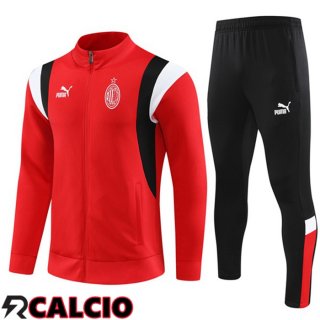 Insieme Tuta Calcio - Giacca AC Milan Rosso 2023/2024  Insieme Tuta Calcio - Giacca AC Milan Rosso 2023/2024