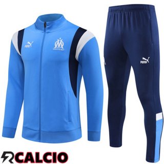 Insieme Tuta Calcio - Giacca Marsiglia Blu 2023/2024  Insieme Tuta Calcio - Giacca Marsiglia Blu 2023/2024