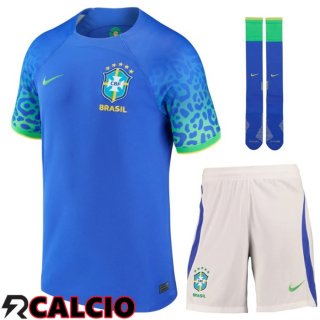 Maglia Nazionale Brasile Seconda (Pantaloncini + Calzini) 2024/2025