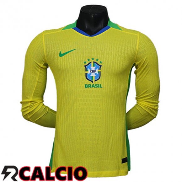 Prima Maglia Brasile Manica Lunga 2025/2026  Prima Maglia Brasile Manica Lunga 2025/2026