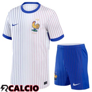 Maglie Calcio Francia Seconda + Pantaloncini UEFA Euro 2024