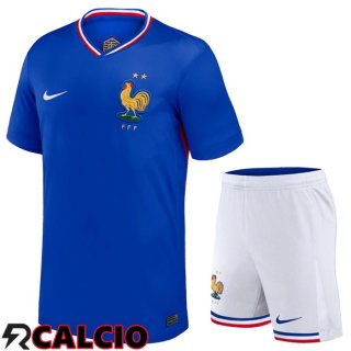 Maglie Calcio Francia Prima + Pantaloncini UEFA Euro 2024
