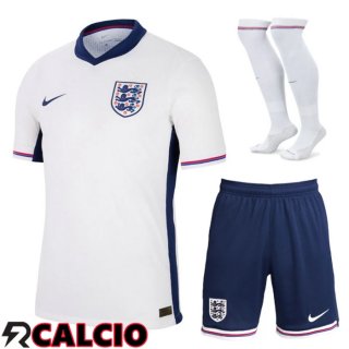 Maglie Calcio Inghilterra Prima (Pantaloncini + Calzini) UEFA Euro 2024