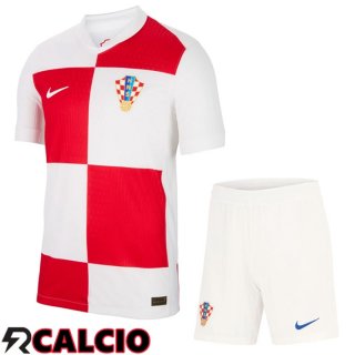 Maglie Calcio Croazia Prima + Pantaloncini UEFA Euro 2024