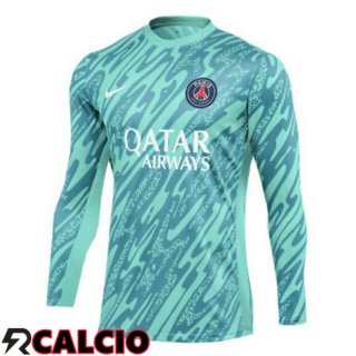 Maglie Calcio Paris PSG Portiere Manica Lunga Blu 2024/2025  Maglie Calcio Paris PSG Portiere Manica Lunga Blu 2024/2025