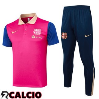 Insieme Maglia Polo FC Barcellona + Pantaloni Rosa 2024/2025