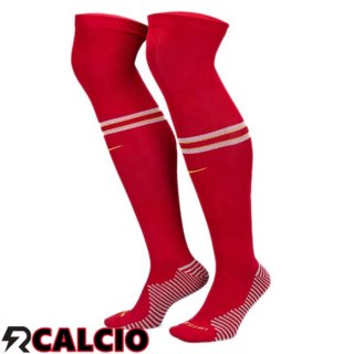 Calzini Calcio FC Liverpool Prima Rosso 2024/2025