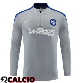 Felpa Allenamento Inter Milan Grigio 2024/2025  Felpa Allenamento Inter Milan Grigio 2024/2025