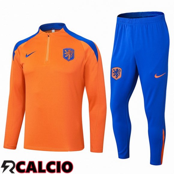 Insieme Tuta Calcio Paesi Bassi Arancia 2024/2025  Insieme Tuta Calcio Paesi Bassi Arancia 2024/2025