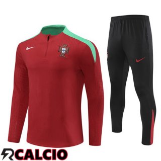 Insieme Tuta Calcio Portogallo Rosso 2024/2025