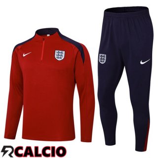 Insieme Tuta Calcio Inghilterra Rosso 2024/2025  Insieme Tuta Calcio Inghilterra Rosso 2024/2025