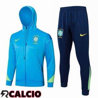 Tuta Calcio - Giacca A Vento Brasile Blu 2024/2025  Tuta Calcio - Giacca A Vento Brasile Blu 2024/2025