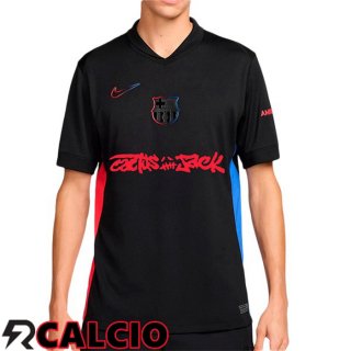 Seconda Maglia FC Barcellona Travis Scott Nero 2024/2025