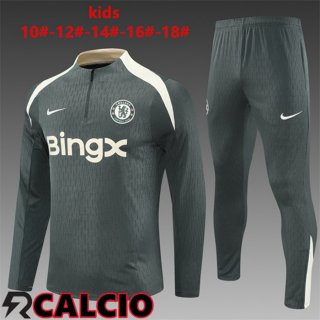 Insieme Tuta Calcio FC Chelsea Bambino Verde 2025/2026  Insieme Tuta Calcio FC Chelsea Bambino Verde 2025/2026