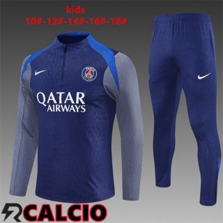 Insieme Tuta Calcio Paris PSG Bambino Blu Reale 2025/2026