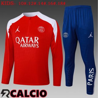 Insieme Tuta Calcio Paris PSG Bambino Rosso 2025/2026