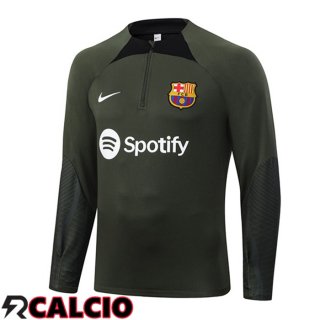 Felpa Allenamento FC Barcellona Verde 2023/2024  Felpa Allenamento FC Barcellona Verde 2023/2024