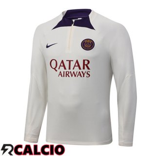 Felpa Allenamento Paris PSG Bianco 2023/2024  Felpa Allenamento Paris PSG Bianco 2023/2024
