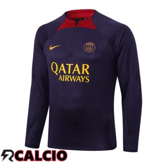 Felpa Allenamento Paris PSG Viola 2023/2024  Felpa Allenamento Paris PSG Viola 2023/2024