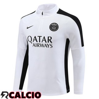 Felpa Allenamento Paris PSG Bianco 2023/2024  Felpa Allenamento Paris PSG Bianco 2023/2024
