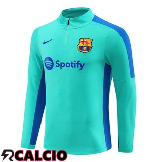 Felpa Allenamento FC Barcellona Cyan 2023/2024  Felpa Allenamento FC Barcellona Cyan 2023/2024