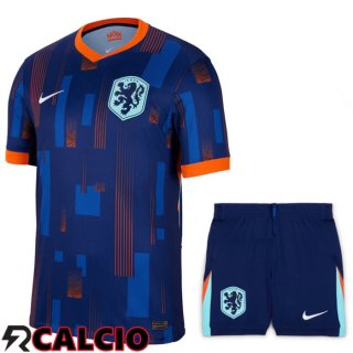 Maglie Calcio Paesi Bassi Prima + Pantaloncini UEFA Euro 2024
