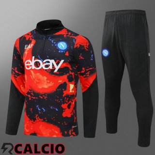 Insieme Tuta Calcio SSC Napoli Bambino Rosso Nero 2024/2025