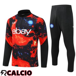 Insieme Tuta Calcio SSC Napoli Rosso Nero 2024/2025