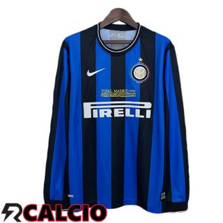 Prima Maglia Inter Milan Retro Champions League Blu 2009-2010