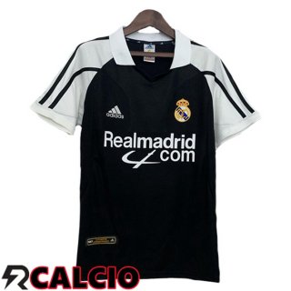 Seconda Maglia Real Madrid Retro Nero 2001-2002