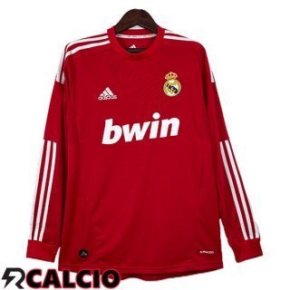 Terza Maglia Real Madrid Retro Manica Lunga Rosso 2011-2012  Terza Maglia Real Madrid Retro Manica Lunga Rosso 2011-2012