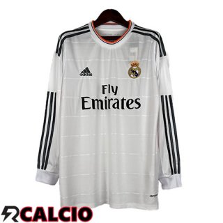 Prima Maglia Real Madrid Retro Manica Lunga Bianco 2013-2014  Prima Maglia Real Madrid Retro Manica Lunga Bianco 2013-2014