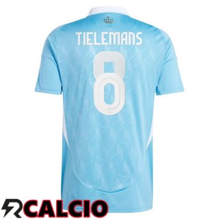 Maglie Calcio Belgio (TIELEMANS 8) Seconda UEFA Euro 2024
