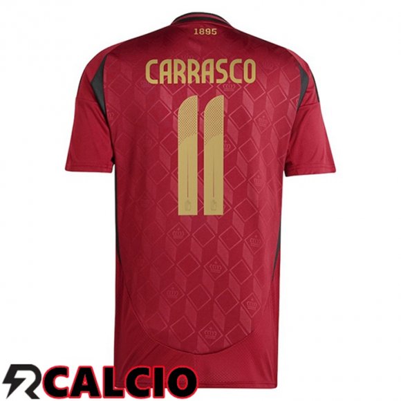 Maglie Calcio Belgio (CARRASCO 11) Prima UEFA Euro 2024