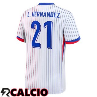 Maglie Calcio Francia (L.HERNANDEZ 21) Seconda UEFA Euro 2024