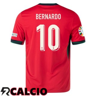 Maglie Calcio Portogallo (BERNARDO 10) Prima UEFA Euro 2024  Maglie Calcio Portogallo (BERNARDO 10) Prima UEFA Euro 2024