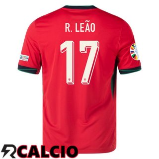 Maglie Calcio Portogallo (R.LEAO 17) Prima UEFA Euro 2024