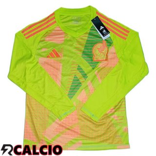 Maglie Calcio Messico Portiere Manica Lunga Verde 2024/2025