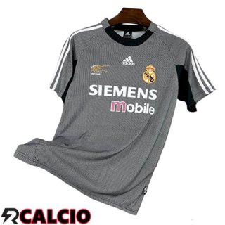 Maglie Calcio Real Madrid Retro Portiere Grigio 2002/2003
