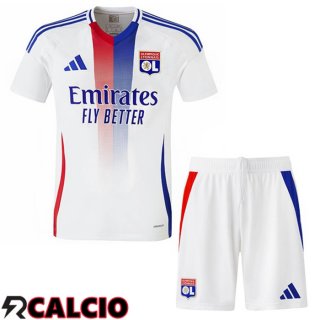 Maglie Calcio Lione OL Bambino Prima Bianco 2024/2025