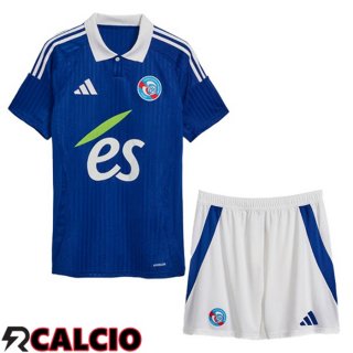 Maglie Calcio RC Strasbourg Alsace Bambino Prima Blu 2024/2025