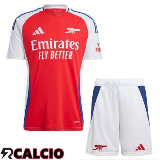 Maglie Calcio Arsenal Bambino Prima Rosso Bianco 2024/2025