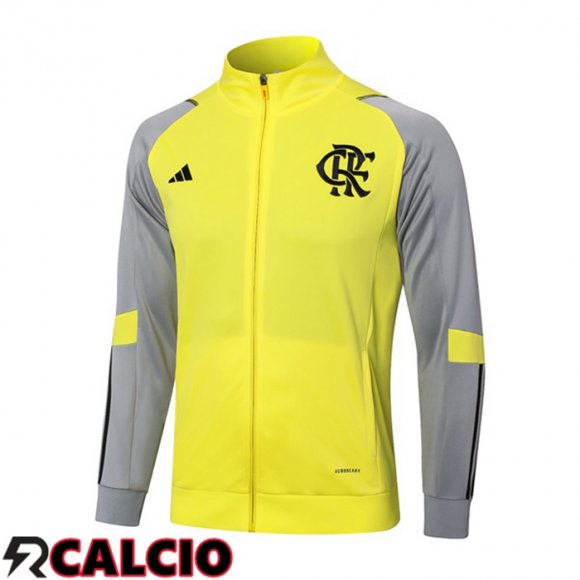 Giacca Calcio Flamengo Giallo 2024/2025  Giacca Calcio Flamengo Giallo 2024/2025