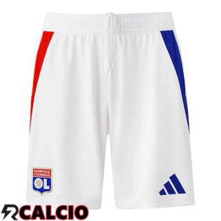 Pantaloncini Calcio Lione OL Prima Bianco 2024/2025  Pantaloncini Calcio Lione OL Prima Bianco 2024/2025