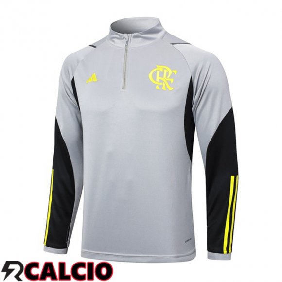 Felpa Allenamento Flamengo Grigio 2024/2025  Felpa Allenamento Flamengo Grigio 2024/2025